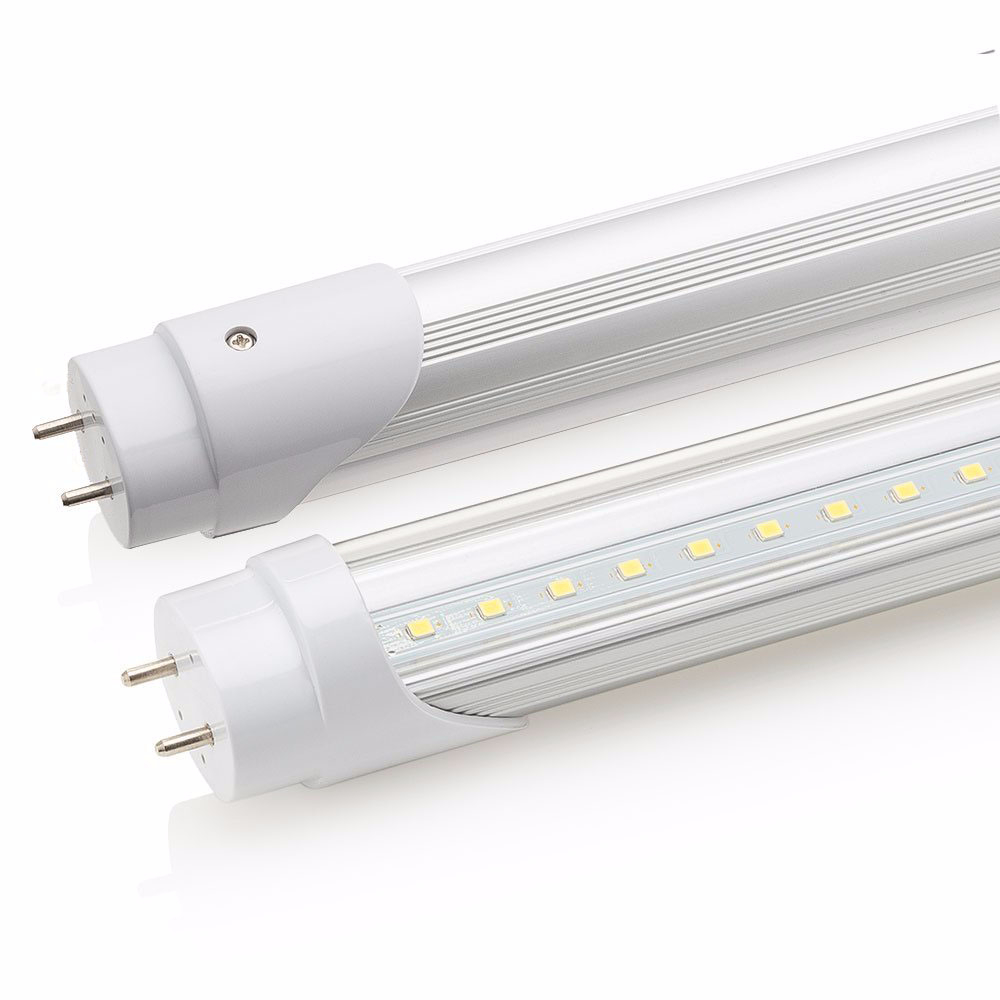 T8 LED tube light with transparent cover